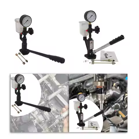 Diesel Fuel Injector Tester with 0.8L Oil Cup Practical Professional 60mpa 0 to 60 Bar Common Rail I