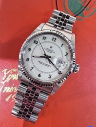 🧺洗衣街🧺🌈🌈新返貨啦🌈🌈Vintage Rolex Datejust 16014🍼原裝奶寶璣面 淨錶 連原裝勞力士62510H厚五珠鋼帶 🍼BW2995（旺角洗衣街店）
