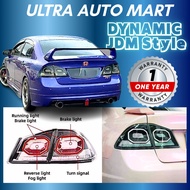 STARRY SKY STYLE TAIL LAMP BRAKE LIGHT HONDA CIVIC FD FD1 FD2 RUNNING DYNAMIC SIGNAL CHROME BLACK