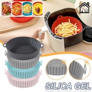 Air Fryers Oven Baking Tray Fried Pizza Chicken Basket Mat/ Airfryer Silicone Pot Round Replacement Grill Pan Accessories