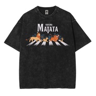 Hakuna matata abbey road washed washing vintage tee