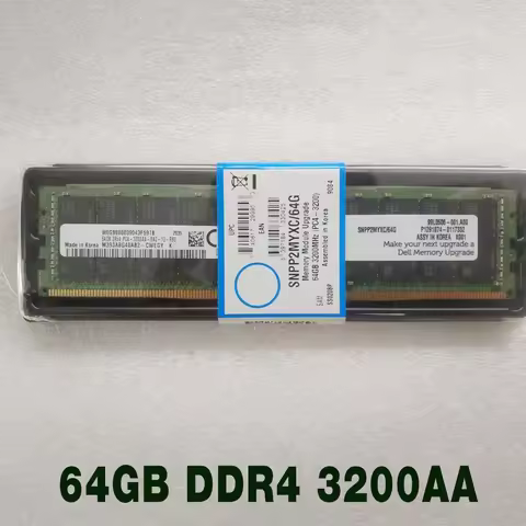 1 pcs P2MYX 0P2MYX For DELL 64G RAM SNPP2MYXC/64G ECC RDIMM Server Memory High Quality Fast Ship 64G