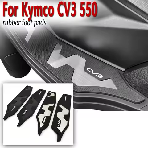 Non-Slip Mat For Kymco CV3 550 KYMCO 550CV3 CV3 Accessories Rangement Rubber Foot Pads Anti-Slip Foo