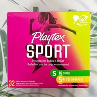 ผ้าอนามัยแบบสอด Sport Tampons 16 Super and 16 Super Plus 32 Count (Playtex®)