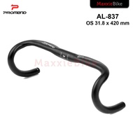 PROMEND 837 Handlebar Drop Bar Aero OS 31.8mm 420mm Aluminum Alloy Stang Sepeda Roadbike Inner Cable