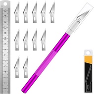 et with Steel Ruler, Exacto Knife for Crafting, Polymer Clay, Pottery, Paper, Vinyl, Stencil & Model
