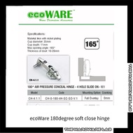 ecoWare 180degree soft close hinge