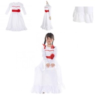 Annabelle Cosplay Costume - White Dress Ideal for Halloween