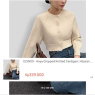 Ecinos Anya Cropped Knit Cardigan NEW