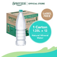 Spritzer Natural Mineral Water Label Free (1250ML X 12)