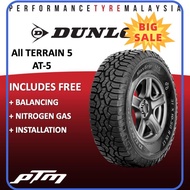 ⭐ [100% ORIGINAL] ⭐ Dunlop 4x4 All Terrain 5 AT5 15 16 17 18 inch Tyre (INSTALLATION  DELIVERY) TAYA