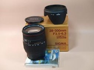 sigma af 28-300mm f3.5-6.3 COMPACT 67mm標準旅遊鏡sony A 口