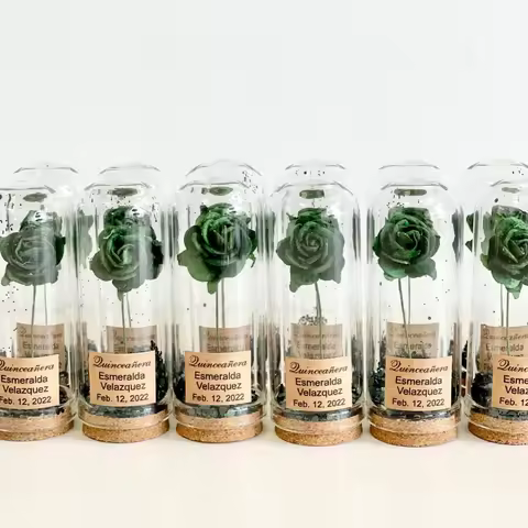 Bulk Wedding Favors for Guests, Custom Beauty and the Beast Favor, Personalized Green Party Favors, 
