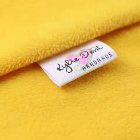 Custom Sewing label, Handmade Tags, Custom kids Name Labels,Cotton Ribbon labels, Logo Labels(MD0011