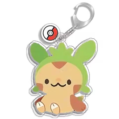 Keychain Bag For Pokemon Charmander Sprigatito Litten Acrylic Anime Game Collectable Fans Gifts Art 