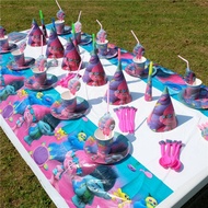 Trolls Children's Birthday Party Party Decoration Props Baby Birthday Decoration Set