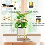 [In Stock] Adjustable Plant Stand Mid Century Plant Holder Home Stylish Corner Iron Item Stand for Indoor Outdoor Living Room