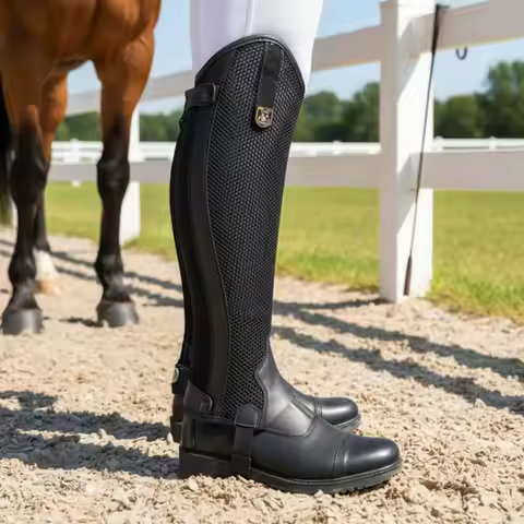 Horse Riding Leg Guard Breathable Equestrian Gaiter Mesh Riding Gaiter Comfortable Sports Gear Summe
