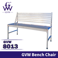 GVW 8013 Stainless Steel Bench Chair Outdoor Garden Long Chair Kerusi Makan Kerusi Luar Kerusi Taman