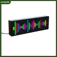 NEW Led Music Spectrum Electronic Clock Voice Control Rhythm Light 1624rgb Pickup Atmosphere Level Indicator