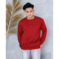 ASGARD777 - PLAIN BASIC SWEATER JUMPER PLAIN SWEATER/ TOTOLUY.ID/ MAROON/