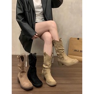 Women's felt boots, unique style, easy to coordinate, QCCC fullbox BOT30 ANN_SHOES