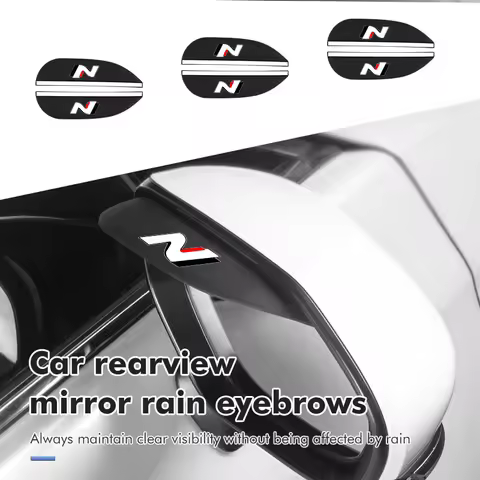 For Hyundai 2pcs Car Rear View Mirror Sticker Rain-Proof Protective Cover N Nline Tucson Kona Sonata