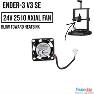 Ender-3 V3 SE 24V 2510 Axial Fan, 4010 Part Cooling Fan, 6015 Mainboard Fan