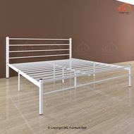ANNA QUEEN SIZE METAL BED FRAME WHITE COLOR KATIL WHITE BESI PUTIH bedframe iron bed