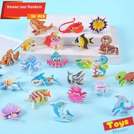 HOT PRODUCT 30 Pcs 3D Paper Puzzle DIY Fun Puzzle - Children's Educational Toys - 3D DIY Puzzle