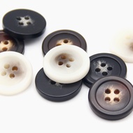 15/18/20/23/25/28mm Round Horn Pattern Resin Buttons For Clothing Classical Men Suit Blazer Decorations