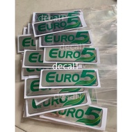 Euro 5 Letter Embossed Truck Sticker. Euro 5 Letter Embossed Truck Stickers