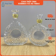 XO, Hibiki, AK Transparent Glass Bottles - Mountain Bottom, Gourd Shape, Square Shape - Suitable for