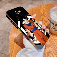 Casing For Samsung Galaxy J7 Prime J4 J6 Plus 2018 J7 Pro 2017 Luxury Plating TPU Softcase Anime Goku Back Cover Shockproof Phone Cases