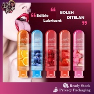 [Lust & Hush] Fruit Lubricant 80ml Water Soluble Edible Jelly Sex Lube Fruity Sex | Minyak Pelincir 