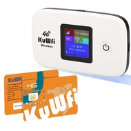 KuWFi Mobile WiFi Hotspot and 2GB Prepaid 4G LTE SIM Card