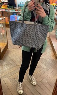 Goyard 巴黎代購 PM tote 黑 灰 啡