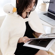 LY-Cartoon Duck Blanket Cute Sofe Plush Winter Warm Office Nap Blanket Home Air Conditioner Shawl Wrap Christmas Stuffer