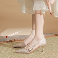 Elegant Open-Sided Pageant Heels Sandals - Women's Summer High Heels