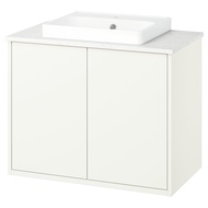 HAVBÄCK / ORRSJÖN Wash-stnd w doors/wash-basin 82x49x71 cm