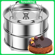 Stackable Steamer Insert Pans with Handle Lid 304 Stainless Steel Pot Stackable Pot in Pot Insert Do
