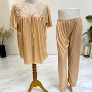 FELANCY 5020 Short Sleeve Sleepwear Set – Long Pants – Size L - Comfortable to Wear