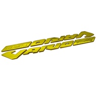 EMBLEM STIKER LOGO TIMBUL VARIO 160 FLEKSIBEL JELLY GOLD & CHROME - HIGH QUALITY