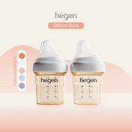 Hegen PCTO™ 150ml/5oz Feeding Bottle PPSU, 2-Pack with Slow Flow Teats (1 to 3 months)