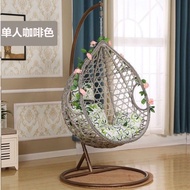 ST/🏮Magic Leaf Rattan Hanging Basket Internet Celebrity Cradle Chair Rattan Chair Indoor Swing Glider Double Balcony Ham