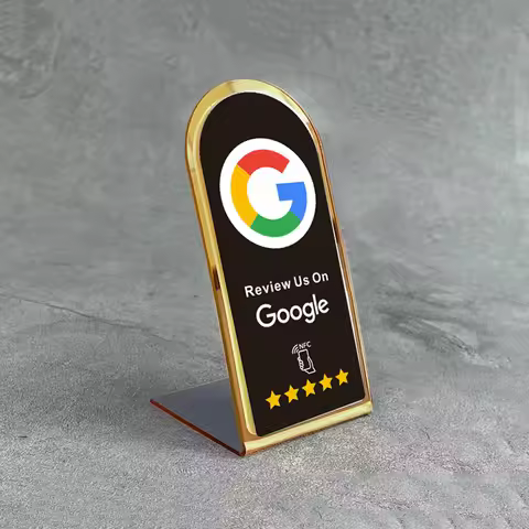 Google Review Tap Card Stand Boost Online Reviews and Google Rank with Fast NFC Tap Stand Works Like