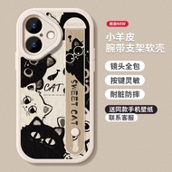 Ốp Lưng Silicon Hình Mèo Dễ Thương Cho Apple 16Promax IP15 13Pro 14 Matte 12Mini 11 X Cartoon XR Phụ