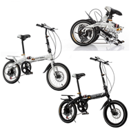 16 Inch Folding Speed Bicycle Double Disc Brake Shock Absorber Bike