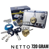 UB391 Kunci Pintu Gudang Pagar Grendel Oto Gerg Dorong Geser Stainles