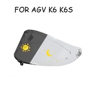 Photochromic Visor Lens For AGV K6 K6s Motorcycle Anti-Uv Windshield Helmet Part